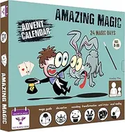 NEW 2023 Advent/Countdown Calendar Amazing Magic. 24 COOL & EASY to learn Magic tricks. Comes with a step-by-step picture + video guide. For kids aged 8+. The perfect magician starter kit.