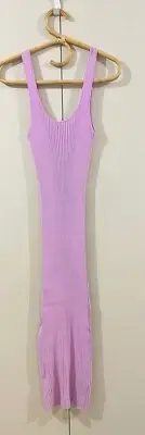 Tigerlily Essentials Vida Knit Midi Dress In Lilac Size AU L / XL RRP $179