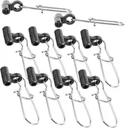 UPKOCH 20Pcs Durable Fishing Snaps Wear Resistant Lock Clips for Catfishing Saltwater Versatile Line Hook Connecting Rings Essential Outdoor Fishing