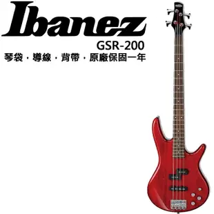 【非凡樂器】全新未拆封日本大廠 Ibanez GSR200 GSR-200 電貝斯/主動式Bass【紅色】