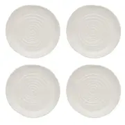 4x Ecology Ottawa Stoneware Rustic Side Serving Plate Food/Platter 21cm - Calico