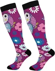 [GAIREG] Cute Birds Compression Sock Gym Tube Socks Nursing Compression Socks for Women