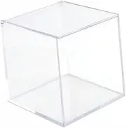 CIYODO Box Clear Acrylic Coffee Holder with Lid Transparent Capsule Storage Box for Desk Organization Dust and Protective Compact Design for Home and Office Use