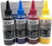 BCH Premium DTF Ink 400ml for Inkjet Printer Direct to Film Heat Transfer Printing - 400 ml Total (KCMY no White) for Epson Desktop, DX5, DX7 printheads.