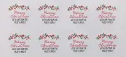 24x Personalised Merry Christmas Gift Sticker Label Santa Claus From Family