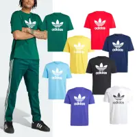 在飛比找momo購物網優惠-【adidas 愛迪達】短袖 Adicolor Trefoi