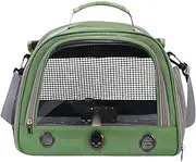 Parrot Carrier Bag - Bird Travel Carrier, Zippered Parrot Bag | Multipurpose Bird Carrier Bag with Wood Perch, Portable Single Shoulder Small Pet Bag for Hospital Travel Refuge Walking Yards