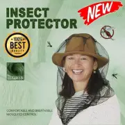 MOSQUITO FLY HEAD NET MESH HAT BEE INSECT BUG MOZZIE PROTECTOR OUTDOOR FISHING