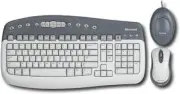 Microsoft T20-00001 Wireless Keyboard and Mouse Combo Desktop PC/MAC PS/2, USB