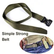 Green Army Men's Quick Release Canvas Tactical Waistband Webbing Military Belt