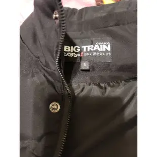 BIG TRAIN 墨達人 機能連帽鋪棉背心 M (黑色)9.9成新