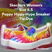Skechers Women's Poppy Hippy Hype Multicolor Skate Shoes Mem Foam - Size 6.5 NWB
