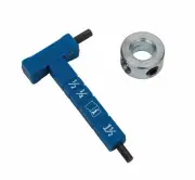 Kreg KPHA330 Easy-Set Stop Collar Material Gauge/Hex Wrench Kit