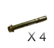 Hex Nut DynaBolt Sleeve Anchors M12 x 98 Zinc Cobalt Dyna Bolt X 4 Ramset