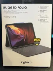 Logitech Rugged Folio Keyboard Case for Apple iPad 10th Gen & A16 Smart Graphite