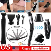 Mens Back Shaver - Body Hair Trimmer. DIY Back shavers, Wet or Dry, Long Handle