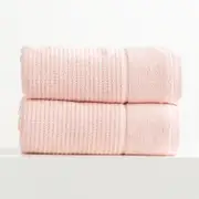 Renee Taylor Cambridge Textured 2 Piece Primrose Bath Sheet Pack