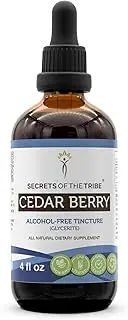 Cedar Berry Alcohol-Free Liquid Extract, Wildcrafted Cedar Berries (Juniperus monosperma) Dried Berry Tincture Supplement (4 FL OZ)