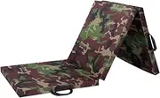 Generic Foldable Non-Waterproof Exercise Mat with Carrying Handles Pilates Pad to Protect Flooring Boards