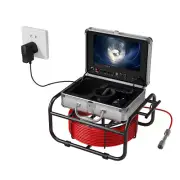 30M Pipe Inspection Camera 9" Sewer Camera Drain Industrial Endoscopes IP68