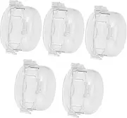 NOLITOY 5pcs Gas Stove Knob Covers Durable Kitchen Oven Protection Case Safety Stove Switch Shields Easy to Install Fit for Home Gas Cooktops