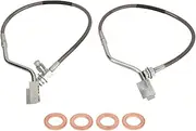 Brilluxa Front Brake Lines, Compatible with Ford Bronco 4WD, Rugged Leakproof Design, Extended Brake Lines Assembly Replacement 89310S, Brake Line Kit