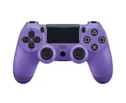 Wireless Game Controller PS4 Controller Bluetooth Double Head Handle Joystick Gamepad for 4 Game Console - Purple Electric Light