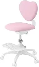 Itoki KS3-4 Heart Chair, Pink [Slide Inclination Feature/Comfortable Sitting and Careful Seat/Loose Foot Step/Seat Rotation Stop/360° Rotation/Seat Up & Down/Easy Assembly/Itoki Quality] Desk Chair