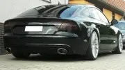 RS 7 Design Set Exhaust Tips and Rear Bumper Diffuser for Audi A7 4G 2010-2014