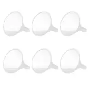6 Pcs Plastic Funnel Collapsible Oil Drain Filter Material Small