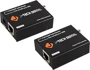 J-Tech Digital Optical & Coaxial Digital Audio Extender/Converter Over Single Cat5e/6 Cable (PoC) up to 990 feet (300 Meter) for Dolby Digital DTS 5.1 DTS-HD and PCM [JTECH-AET1000]