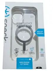 Q6. Speck Presidio Perfect-Clear MagSafe Case for Apple iPhone 14 Plus