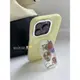 LYBH 韓國ins簡約純色硅膠蜜桃支架適用蘋果13手機殼iphone14高級感小眾12promax全包11全包XSmax電鍍鏡頭7p8