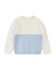 Miles The Label Boys' Color Blocked Honeycomb Sweater - Little Kid