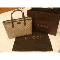 在飛比找蝦皮購物優惠-【全新】GUCCI 古馳 PU防水布拉鍊托特包  正品（義大