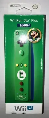 NEW SEALED LUIGI Wii U MOTION PLUS CONTROLLER REMOTE! ORIGINAL NINTENDO! LOOK!!!