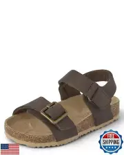 The Children's Place,and Toddler Boys Slides,Brown,8