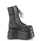 Demonia Bear-265 Black Vegan Leather Platform Boots • Ships in 2-4 Weeks • Go...