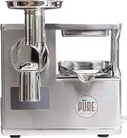 [Pure Juicer] Two-Stage Juicer - Premium Cold Press Juicing Machine - Solid Stainless Grinder and Hydraulic Press For Fruits, Vegetables, Nuts
