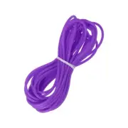 5.5 Yards 3mm Hollow Pipe Rubber Cord 1.5mm ID for DIY, Purple