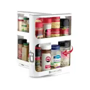 Spice Rack Organizer for Cabinet - Slide & Rotate Kitchen Organizers and Storage