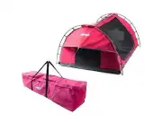 Kings Pink Double Camping Swag + Deluxe Double Swag Pink Canvas Bag