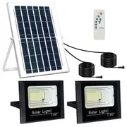 340 LED Solar Flood Light Dual Security Lights Sensor Street Outdoor Garden Yard