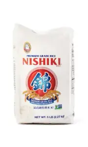 NISHIKI Medium Grain White Rice, Premium Grade Natural Food, Non-GMO, 5lb