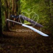 Handmade Viking Outdoor Hunting Tactical Forest Survival Gurkha Machete Sword