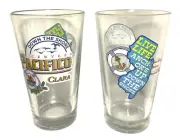Pacifico Clara Down The Shore New Jersey Pint Glasses | Set of 2 - New & FS