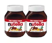 2 x 1KG Nutella Hazelnut Cocoa Chocolate Spread Value Pack BrandNew