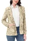 Sequin Jackets Long Sleeve Open Front Glitter Sparkle Party Blazer Jacket