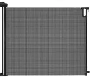 Perma Child Safety Ultimate Retractable Baby Gate (79" x 38.6") Plastic Black
