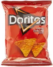 Box of Doritos Nacho Cheese Chips (48ct x 45g/1.6oz)